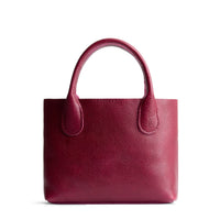 Orchid*Small | Petite tote purse with structured leather handles and crossbody strap