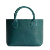 Sea Glass Large | Mid-size tote purse with  structured leather handles and crossbody strap