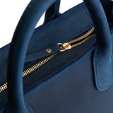 Deep Water ANY Zipper | Petite tote purse with structured leather handles and crossbody strap