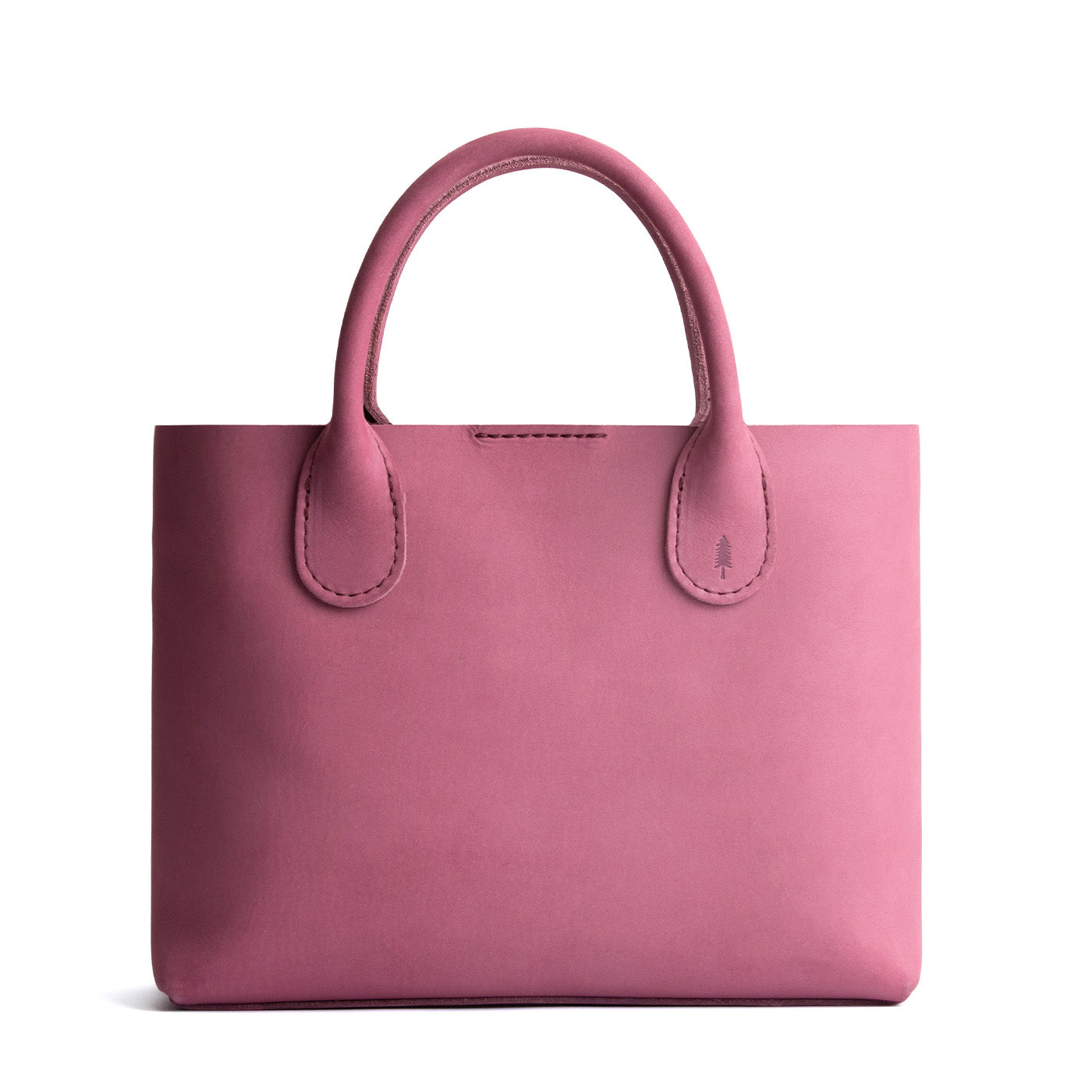 Foxglove*Large | Mid-size tote purse with  structured leather handles and crossbody strap