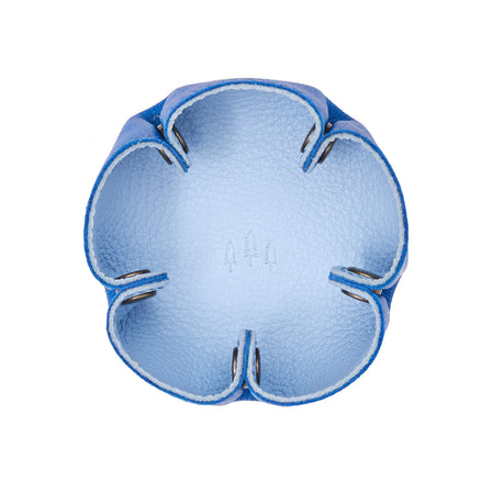 Skyway | Flower-shaped foldable leather tray with snap-button corners