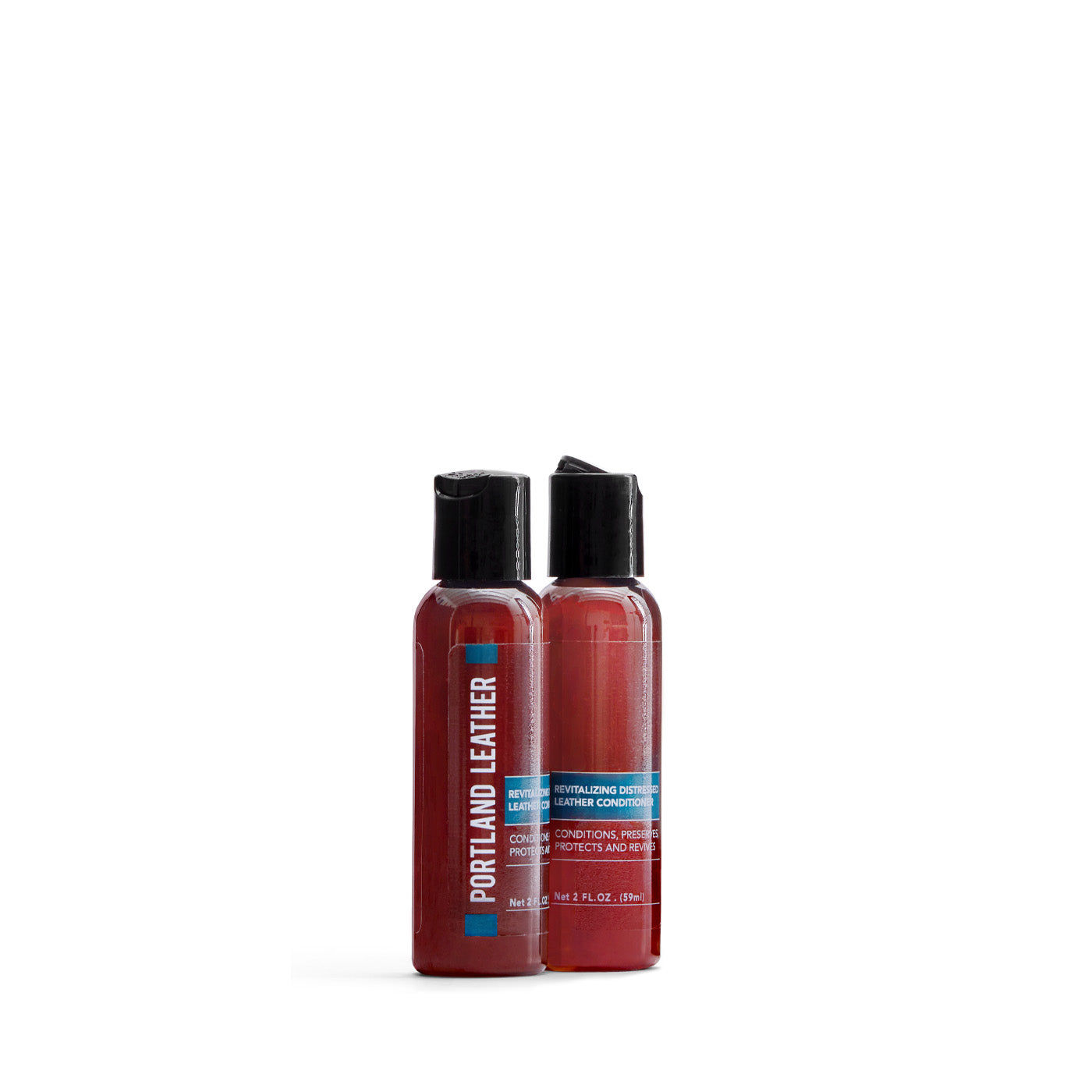 2oz | Revitalizing Distressed Leather Conditioner bottles with squeeze disc top cap in 2oz size