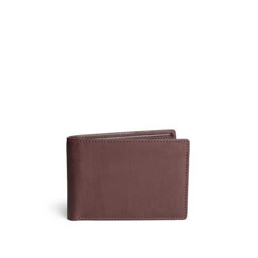 Trailstone | Bifold leather wallet with card slots closed