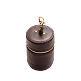 Coldbrew | Cylindrical shaped pouch with a gold zipper and swivel lobster claw clasp