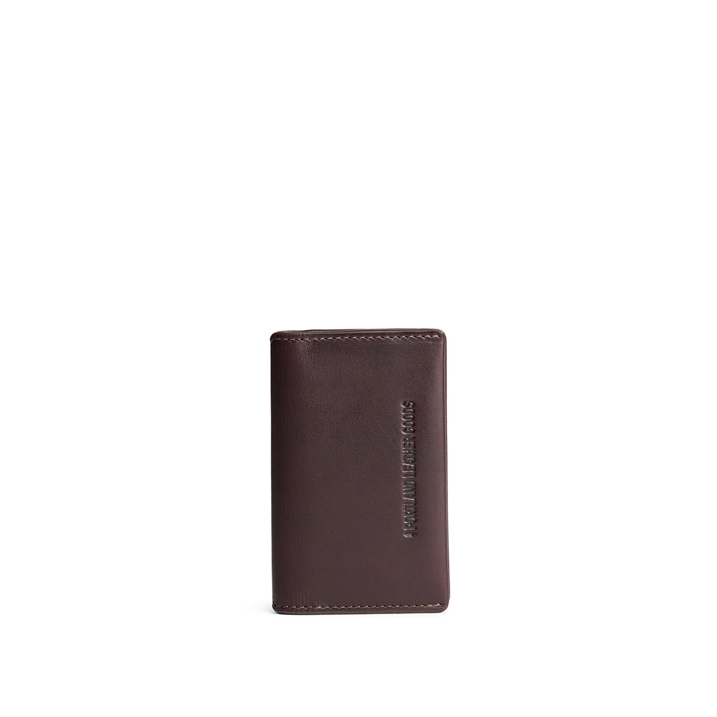 Trailstone | Leather bifold card holder wallet closed