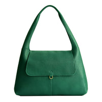 Bacalar*Large | Slouchy triangle shaped shoulder bag with a flap