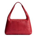 Chili Red Large | Slouchy triangle shaped shoulder bag with a flap