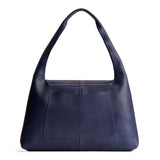 Cobalt Large | Slouchy triangle shaped shoulder bag with a flap