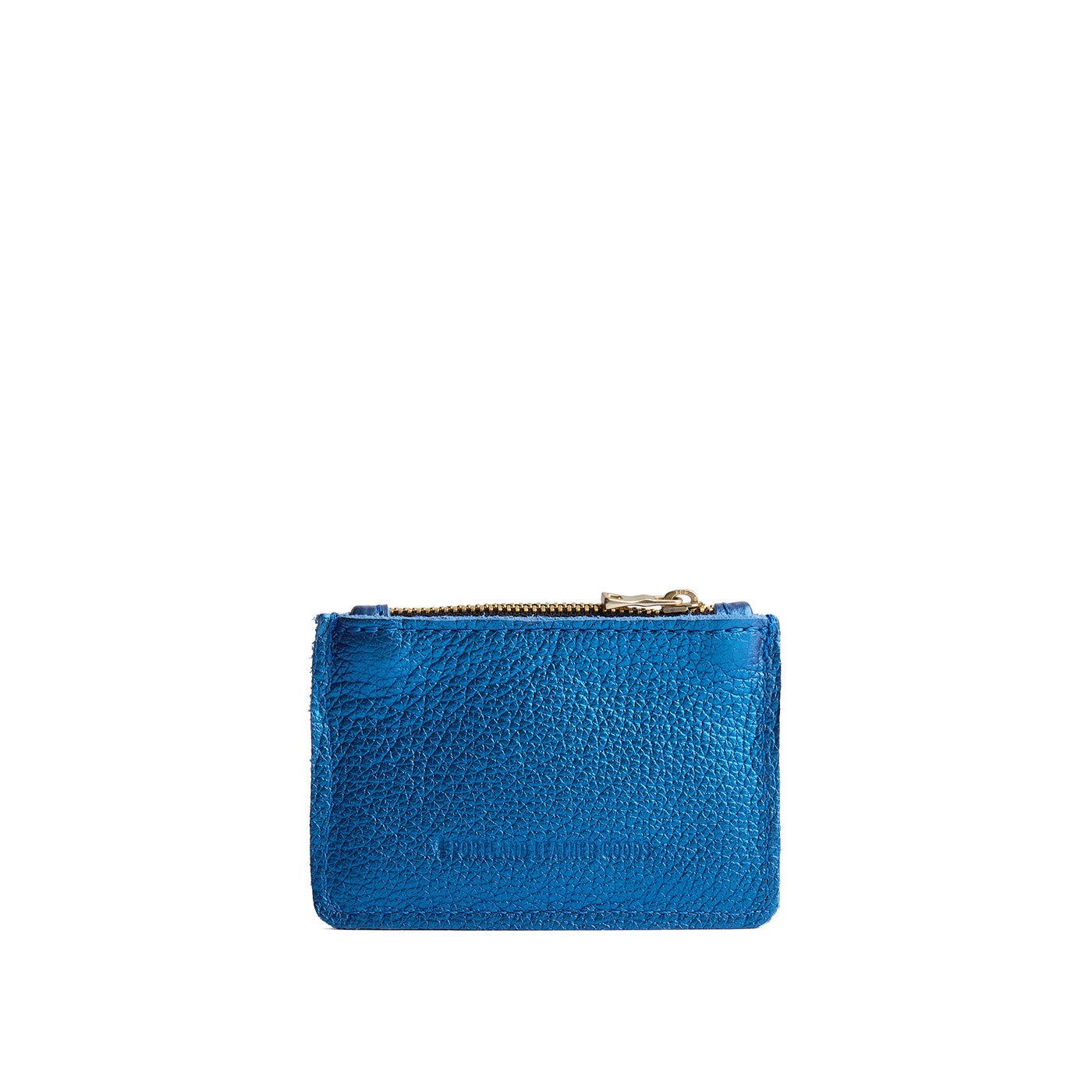 Comet Blue | Compact wallet with snap closure and zippered pouch