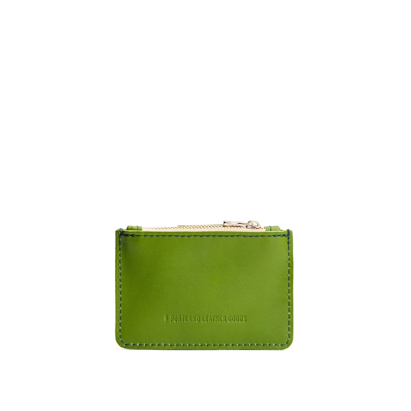 Green Apple | Compact wallet with snap closure and zippered pouch
