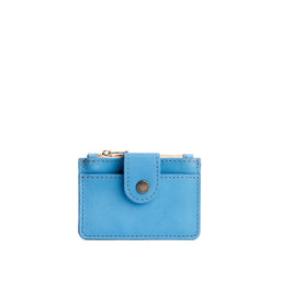 Iceberg Blue | Compact wallet with snap closure and zippered pouch