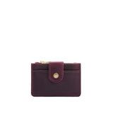 Larkspur | Compact wallet with snap closure and zippered pouch