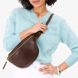 Coldbrew | Model wearing a sling bag with front zipper