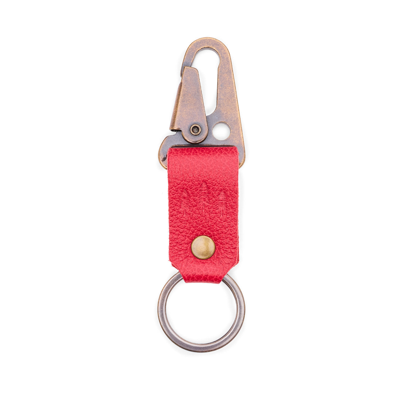 Cherry*Short | leather logo branded keychain
