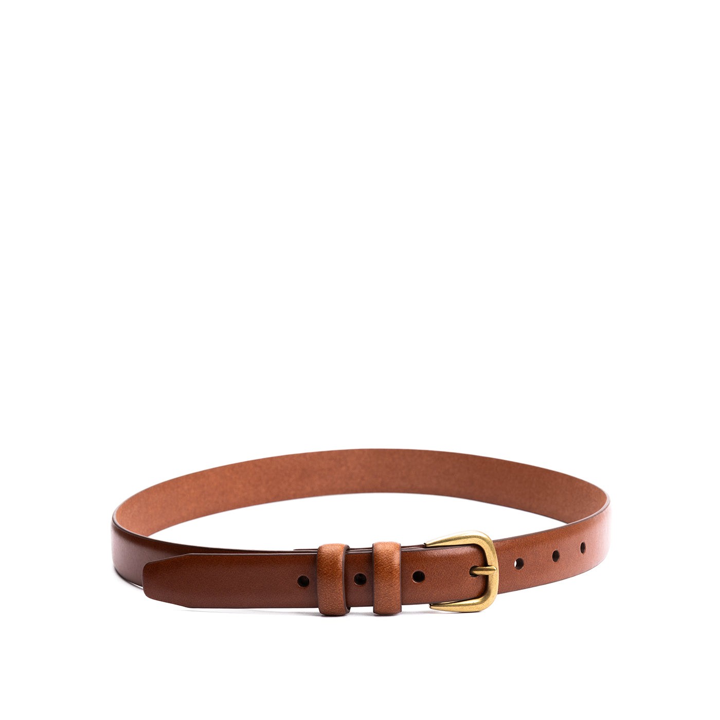 Women's Slim Double Loop Leather Belt | Portland Leather Goods