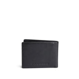 Black Rock Classic | Bifold leather wallet with visible stitching on a white background