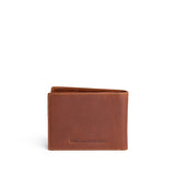 Saddlestone Classic | Bifold leather wallet with visible stitching on a white background