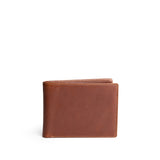 Saddlestone Classic | Bifold leather wallet with visible stitching on a white background