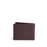 Trailstone Deluxe | Bifold leather wallet with visible stitching on a white background
