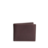 Trailstone Deluxe | Bifold leather wallet with visible stitching on a white background