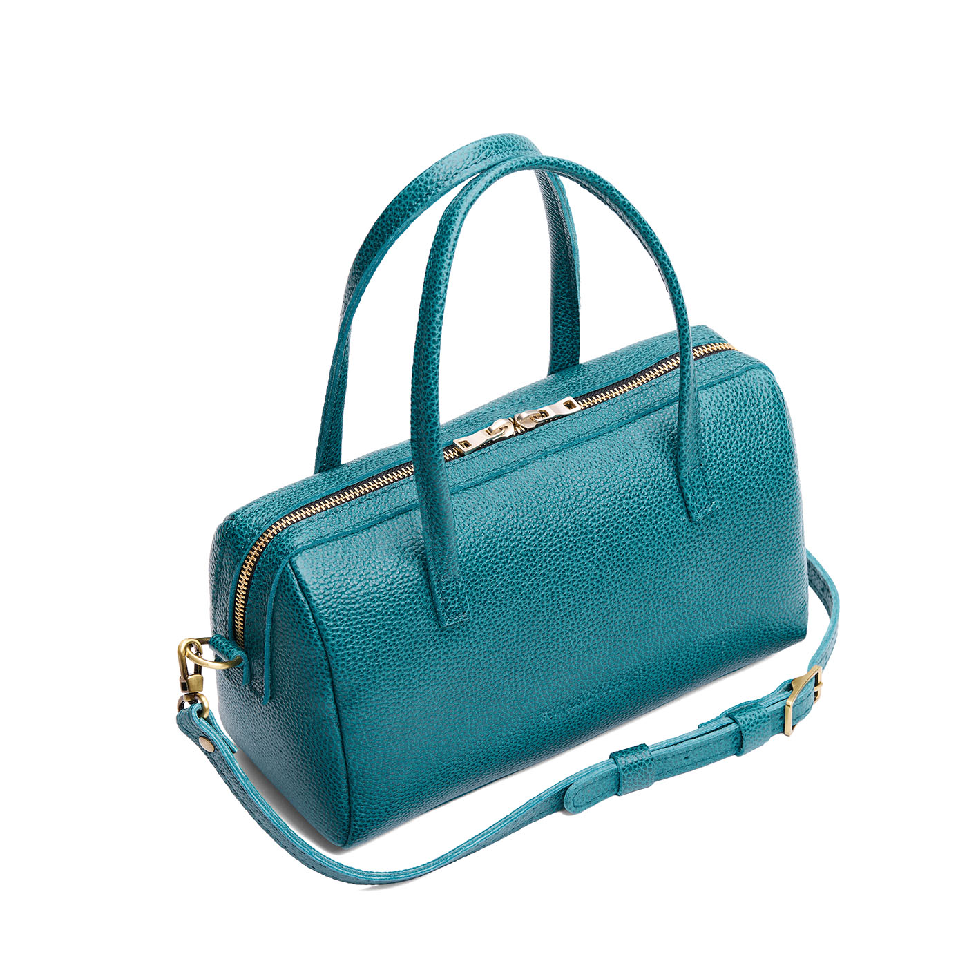 Aquarius*Large | Mini duffle shaped handbag with crossbody strap
