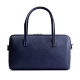 Cobalt Oversized | Mini duffle shaped handbag with crossbody strap