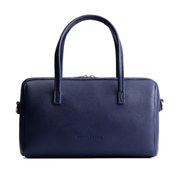 Cobalt*Oversized | Mini duffle shaped handbag with crossbody strap