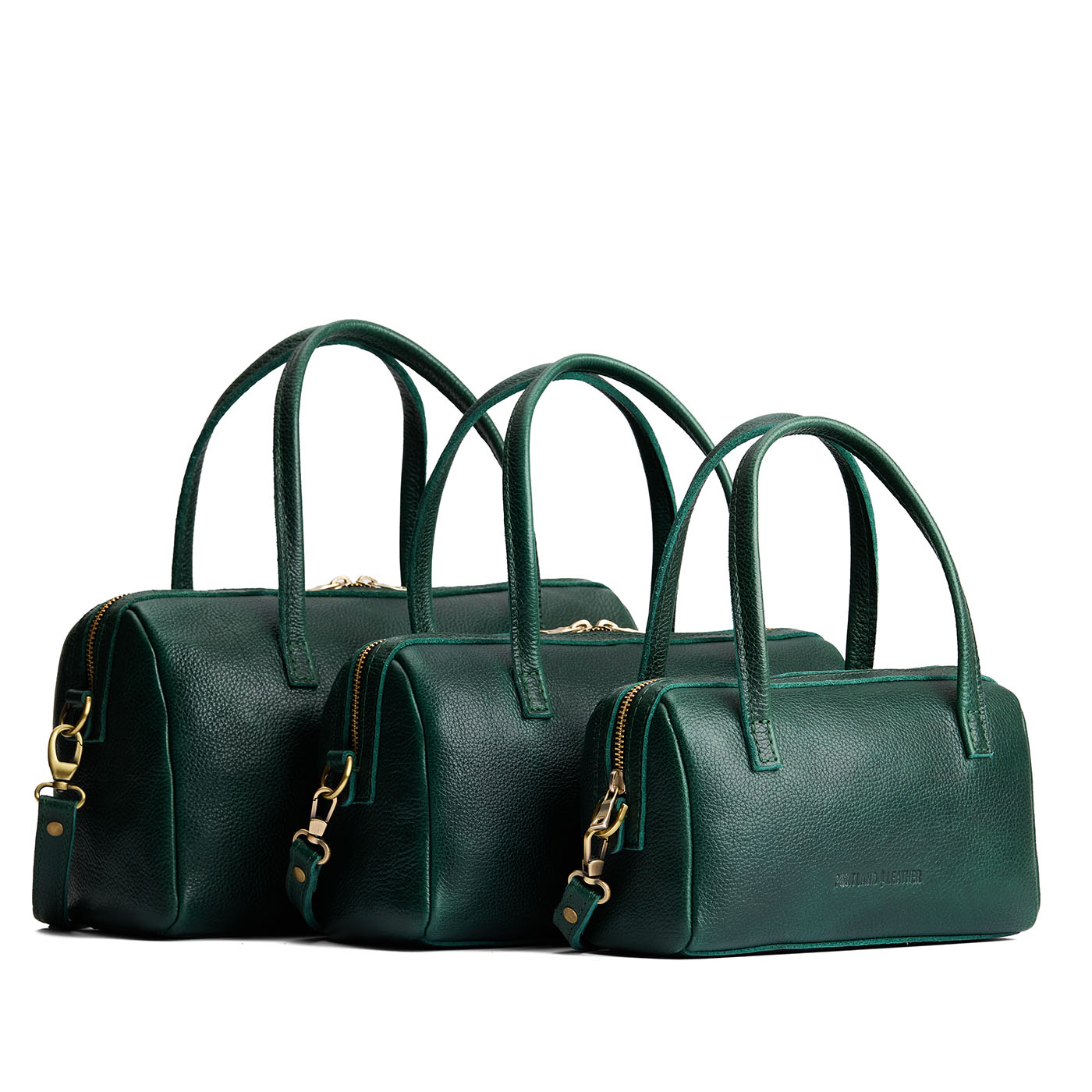 Forest Green | Three sizes of Doctor Bag with crossbody straps