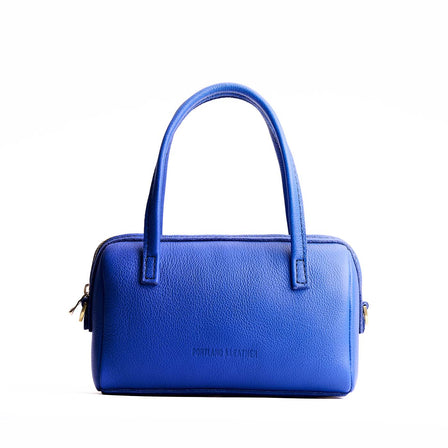 Astro Blue*Small | Mini duffle shaped handbag with crossbody strap