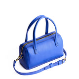 Astro Blue Small | Mini duffle shaped handbag with crossbody strap