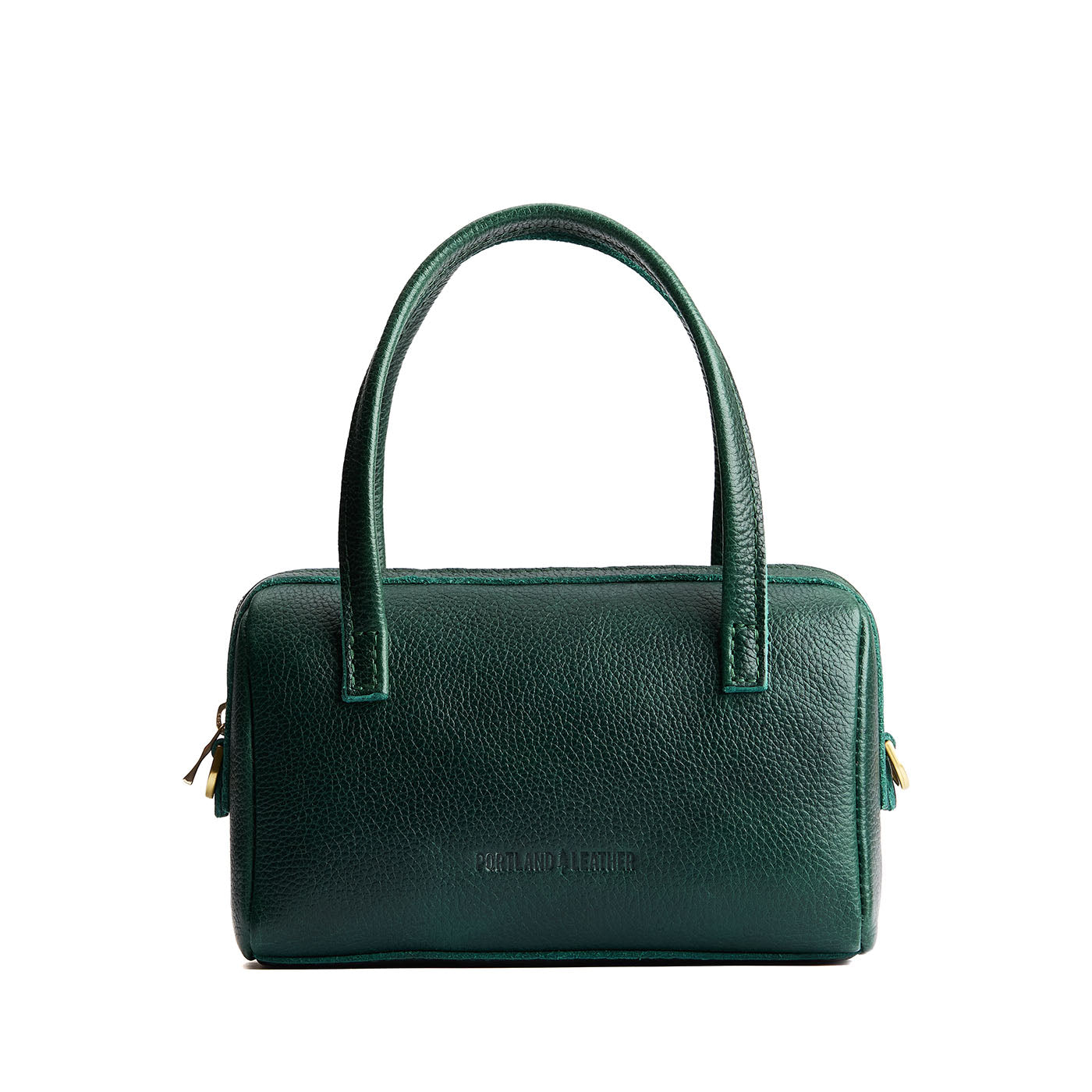 Forest Green*Small | Mini duffle shaped handbag with crossbody strap