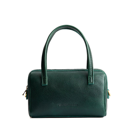 Forest Green*Small | Mini duffle shaped handbag with crossbody strap