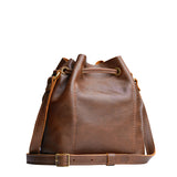 Asheville Small | Slouchy crossbody bag with leather drawstring closure