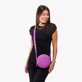 Cattleya Small | Circle shaped crossbody bag with top zipper
