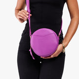 Cattleya Small | Circle shaped crossbody bag with top zipper