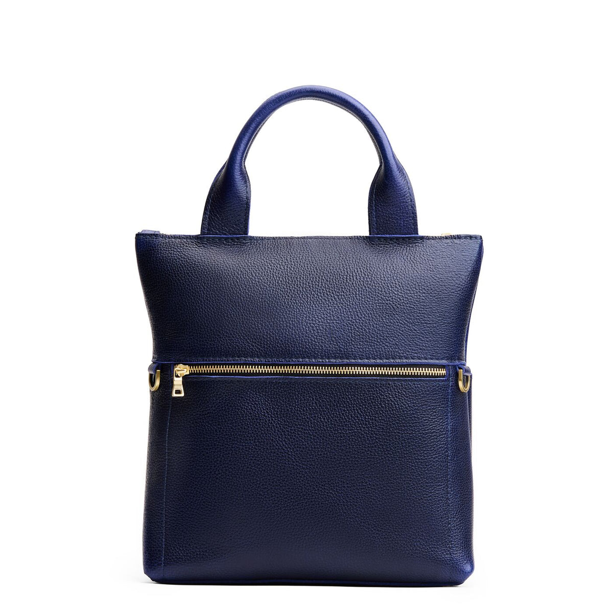 Cobalt*Small | Convertible tote clutch crossbody with a front zipper pocket and top carry handles