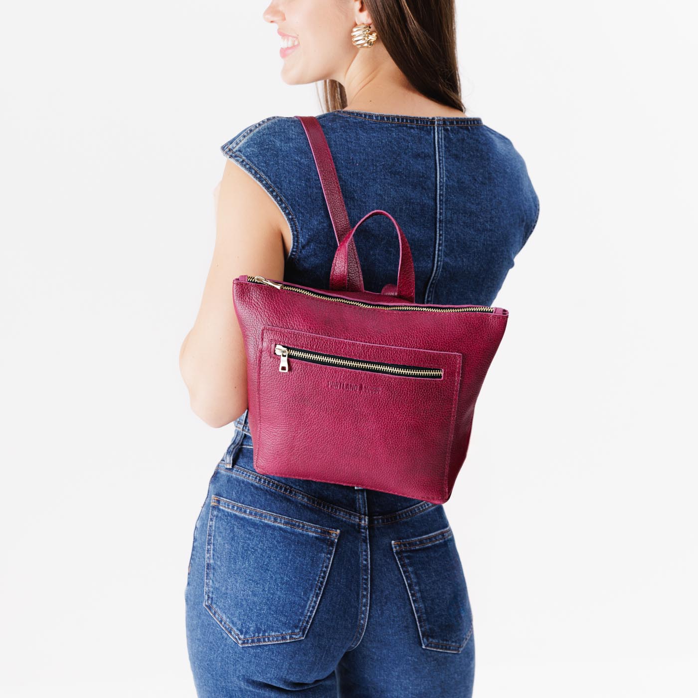 jigsaw mini stevie velvet backpack Mina Baie Midi (Vegan) in Brown and hospital Mina Baie Stevie Backpack Vegan