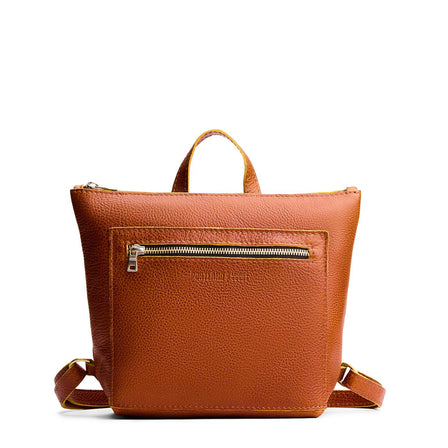 Sienna*Classic | Square slim leather tote backpack