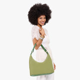 Laurel Small Classic | U-shaped shoulder bag with adjustable strap and fringe detail