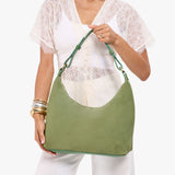 Laurel Small Classic | U-shaped shoulder bag with adjustable strap and fringe detail