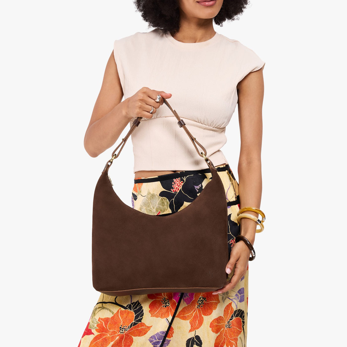 Stagecoach*Small*Classic | U-shaped shoulder bag with adjustable strap and fringe detail