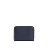 Night Owl | Small leather wallet with zipper and PLG logo