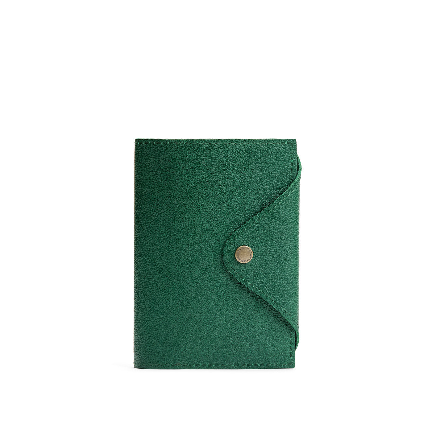 Bacalar*Medium | Leather journal cover with button snap cover closed