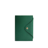 Bacalar Medium | Leather journal cover with button snap cover closed