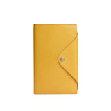 Sunshine Large | Leather journal cover with button snap cover closed