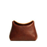 Nutmeg | Leather pouch with a folded magnetic closure