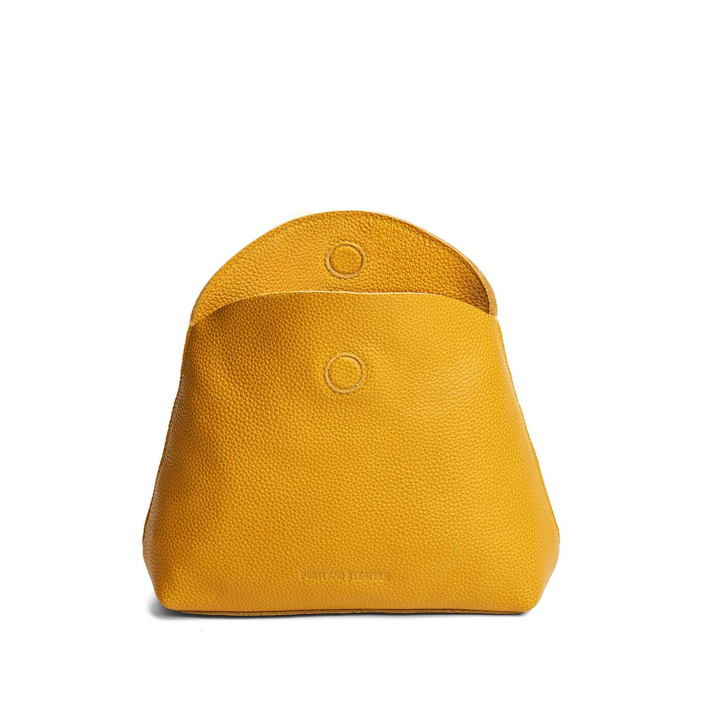 Sunshine | Leather pouch with an open folded magnetic closure