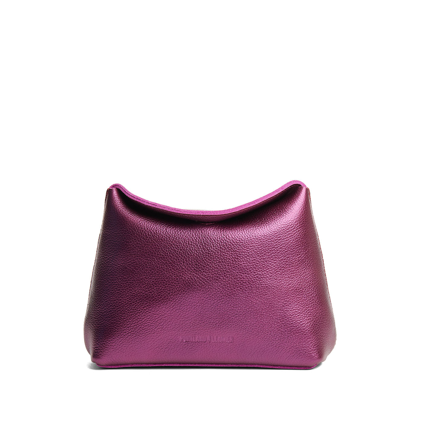 Ultra Violet | Leather pouch with a folded magnetic closure