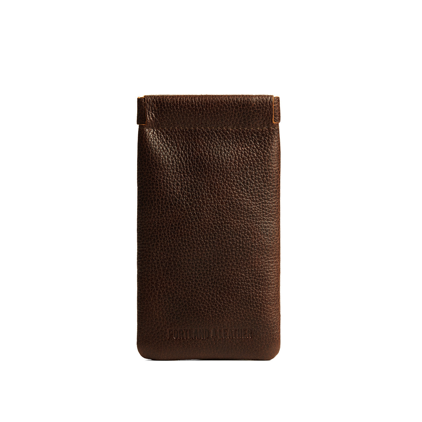 Coldbrew | Leather glasses case with hidden metal spring closure