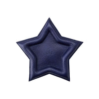 Cobalt | Star shaped leather tray with stuffed edges 
